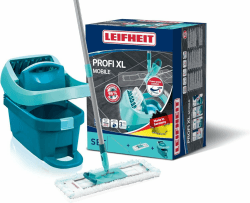 Leifheit Set Wischtuchpresse Profi XL mit Bodenwischer und Rollen 🧼🧹