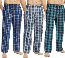 JupiterSecret Herren Pyjamahose Lang Schlafanzughosen 3er Pack 😴🌙
