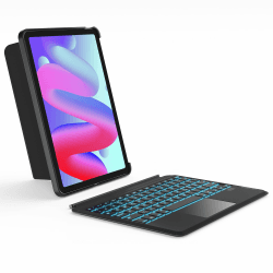 Inateck Tastatur Hülle für iPad Air 11 Zoll M3/M2 (2025/2024), Air 5/4 10.9 Zoll,iPad Pro 11 Zoll 4/3/2/1 - 7-Farbige Beleuchtung 🌈