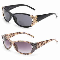 JM 2 Pack Sonnenbrille mit Sehstärke für Damen 😎🕶️
