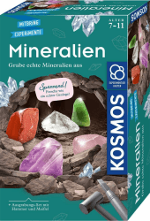 KOSMOS 657901 Mineralien Ausgrabungs-Set für Kinder ab 7 Jahre ⛏️🔍
