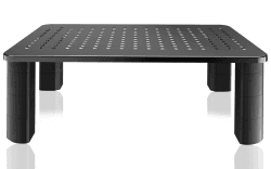 🌟 Pholiten Monitor Ständer | 4 Höhenverstellbare Monitor Erhöhung | Monitor Stand Riser zu 20 kg | Schwarz 🖥️
