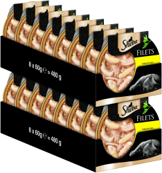 🐱 SHEBA Filets - Feinstes Katzennassfutter - 16 x 60g Schalen 🐾