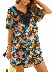 Ekouaer Damen Strandkleid Spitze Strandtunika 🌞👗🏖️