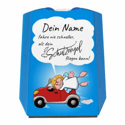 Personalisierte Parkscheibe mit Schutzengel-Motiv - Ideales Geschenk für Fahranfänger 👼🚗