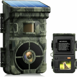 📸🌿 VOOPEAK Wildkamera Solar 4K 30fps 48MP - Wildtier Überwachung