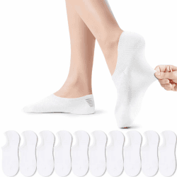 🧦 Sneaker Socken Damen 10 Paar | Unsichtbare Sportsocken mit Silikonpad