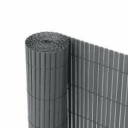 🌿 Ribelli® PVC Sichtschutzmatte Sichtschutzzaun Sichtschutz Zaun Balkon Windschutz (80 x 300 cm, Anthrazit) 🏡