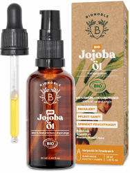 Bionoble Jojobaöl Bio 50ml - 100% Rein, Natürlich und Kaltgepresst 🌿