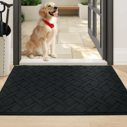 🏠 COSY HOMEER Schmutzfangmatte Innen 80 x 120 cm Schwarz 🌟