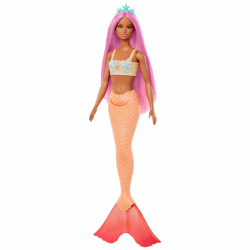 🧜‍♀️ Barbie Meerjungfrau-Puppe mit fantasievollem Haar in Pink 🌟