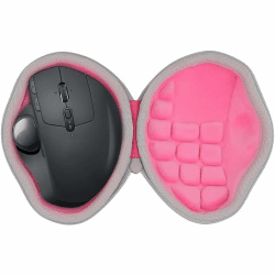 co2CREA Hart Reise Tasche für Logitech MX Ergo/Ergo S/Ergo Plus/Ergo M575/M575S/M501 Wireless Kabellose Ergonomische Trackball Maus