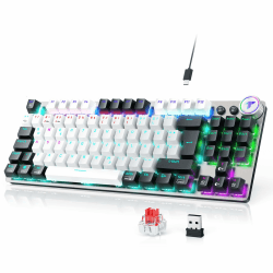 🎮 TECURS Mechanische Gaming Tastatur Kabellos 80% TKL 🌟