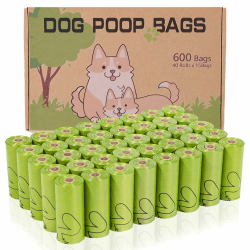 AiTodos® 600 Artikel Hundekotbeutel - 40 Rollen à 15 Stück - Grün