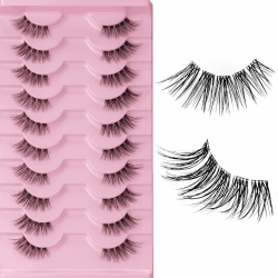 Halbe Wimpern Fake Lashes Natürlich Künstliche Wimpern 10 Paare Wimpern Extensions Angebot 🌸