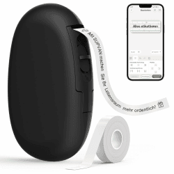 🏷️ SUPVAN Katasymbol Etikettendrucker - Tragbarer Labeldrucker Mini Label Printer mit Bluetooth