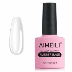 AIMEILI Rubber Base Gel Clear Soak Off UV LED Rubber Base Coat 💅🏼