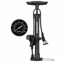 🚴 VOGORA Fahrradpumpe mit 160PSI Manometer und Doppelventil 🚴