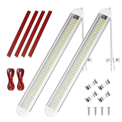 URAQT 120 LED Innenbeluchtung, 2 Stück 12V Leiste 1600LM 8W DC Innenlichtleiste