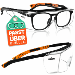 NoCry Sicherheits-Überbrille mit Kratzbeständigen Gläsern 🕶️🔧