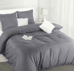Angebot: Utopia Bedding Bettwäsche 155x220 - Mikrofaser Bettbezug 155x220 cm + 2 Kissenbezüge 80x80 cm - Grau 155x220cm + 2 x Kissenbezüge 80x80cm Grau 😍🛏️