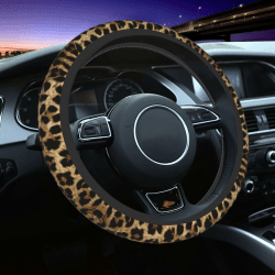 🐆 Lenkradbezug mit Leopardenmuster | Universell & rutschfest | Autozubehör
