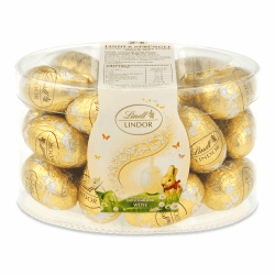 🐰 Lindt Schokolade LINDOR Eier Weiß | 450 g | Oster Schokolade 🍫