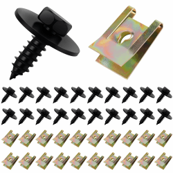 🔩🔧 Hochwertiges 20-teiliges Blechmutter Schraube Mutter Clip Kit