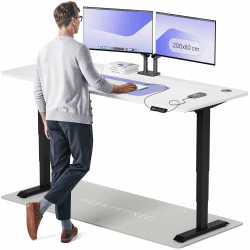 🌟 Desktronic Höhenverstellbarer Schreibtisch (200x80cm) - Elektrisch & Stabil 🚀