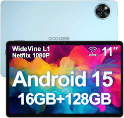 DOOGEE U11 Android 15 Tablet 11 Zoll 16GB RAM +128GB ROM (2TB TF) 8580mAh Gaming Tablet Android