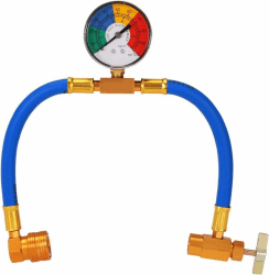 🌬️ R134A Klimaanlage Kältemittel Aufladeschlauch mit Manometer 🌡️