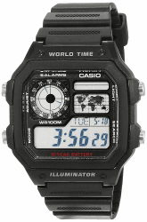Angebot: Casio - Armbanduhr AE-1200WH-1AVEF ⌚🌍