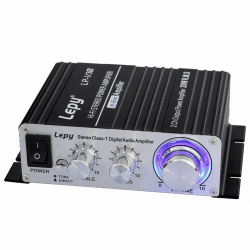 🔊 LEPY LP-V3S-Black Digitalverstärker 25 W x 2, Schwarz 🔊