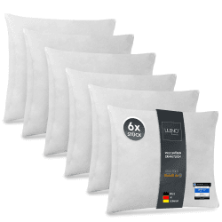 LILENO HOME 6er Set Kissenfüllung 40x40 cm - Qualität Made in Germany! 🛋️