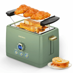 🔥 Tolles Angebot! 2-Scheiben Toaster mit Brötchenaufsatz und LED-Display