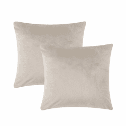 🌟 AMEHA 2er Set Samt Kissenbezug 45 x 45 cm ✨ Modern Dekorative Quadrat Wurfkissenbezug
