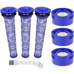 🔥 3 Stück V8 Filter HEPA Nachmotorfilter & Vorfilter für Dyson V8 V7 Animal Absolute Akku Staubsauger Motorhead Ersatzteile Filter Zubehör Set #965661-01&967478-01