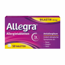 🌼 Allegra Allergietabletten 50 Stk | Antihistaminikum | Bilastin | 24 Std wirksam 🌸
