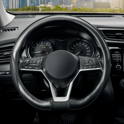 SEG Direct Auto Lenkradbezug D Typ, D-Form Lenkradhülle, D Geformt Lenkradabdeckung 37-39cm 🚗