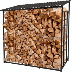 Heidenfeld Brennholzregal BR100 135x70x165cm 🌲🔥🔨 | Kaminholzregal - Holzlager - Kaminholzlager