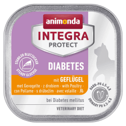 🐱🍽️ Animonda INTEGRA PROTECT Katzenfutter nass Diabetes Geflügel (16 x 100g) - Spezialfutter für zuckerkranke Katzen