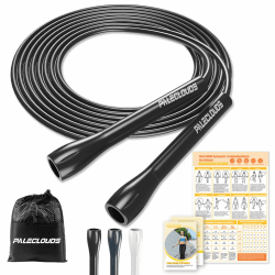 🏋️‍♂️ Verstellbares Springseil für Speed Skipping mit Trainingsposter und rutschfestem Griff