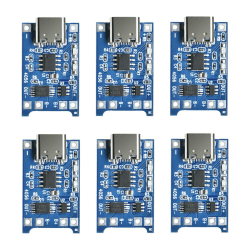 🔋📱 Aideepen 6 Stück Type-C USB-C TC4056 5V 1A Li-Ion Lithium-Akku-Ladeplatine Ladegerät Modul 🔌🔋