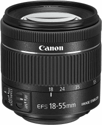 📸 Canon EF-S 18-55mm F4.0-5.6 is STM Objektiv (58mm Filtergewinde) schwarz - Spezialangebot!