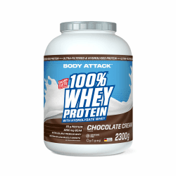 🏋️‍♂️ Body Attack 100% Whey Protein - Schokolade, 2,3 kg 🍫💪