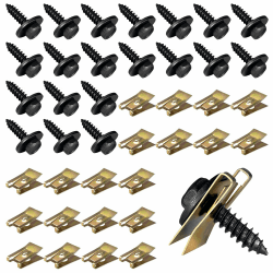 🔧🚗 HXJDAM 60 Sätze Blechmutter Schraube Mutter Clip Kit 🚗🔧