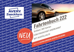 🚗📝 AVERY Zweckform 222 Softcover Fahrtenbuch PKW - Deal des Tages! 📦