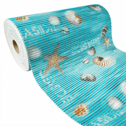 DecoMeister Badematte Weichschaummatte Duschvorleger Badläufer Badteppich Seaside 50x65 cm