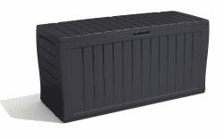 🌿🌺 Keter 247661 Marvel+ Aufbewahrungsbox für den Garten, 270 l, Graphitgrau 🌺🌿