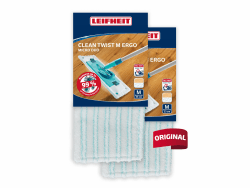 🧼🧹 Leifheit 2er Set Wischbezug Clean Twist M Ergo Micro Duo 🧹🧼